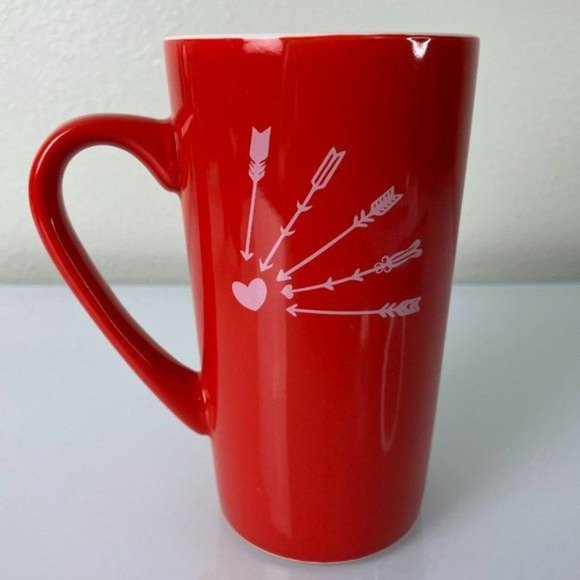 2020 Starbucks Love Hearts Arrows 16oz Ceramic Tall Coffee Mug - Picture 4 of 8